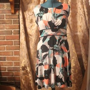 DressBarn Floral Print Size 12 Sleeveless Dress